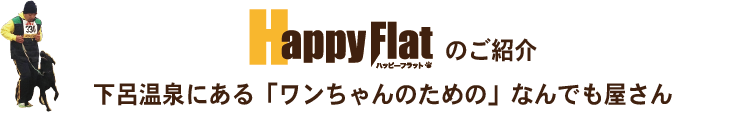 下呂温泉の犬の何でも屋さんハッピーフラットについて